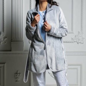 BATA CORTA BARANDI CREMALLERA GRIS