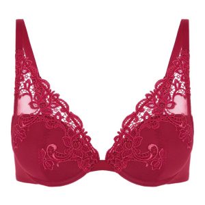 Sujetador rojo push up con aros Simon Perele